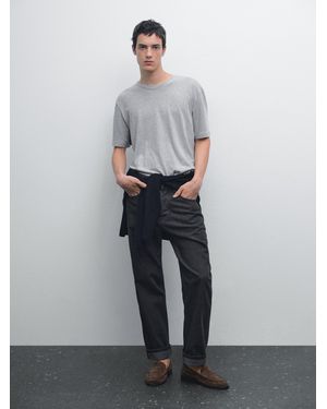 MASSIMO DUTTI Selvedge Fit Jeans - Gray
