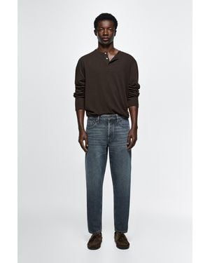 MASSIMO DUTTI Jeans Slim Cropped Fit - Azul