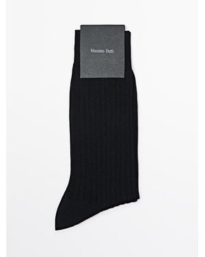 MASSIMO DUTTI Calzini Eleganti - Nero