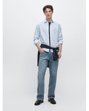 Blazer Homme Massimo Dutti Bleu (lin/laine) - Taille 54E/44 - Parfait état Occasion