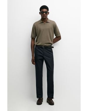 MASSIMO DUTTI Polo Punto Cuello Pico 100% Algodón - Multicolor