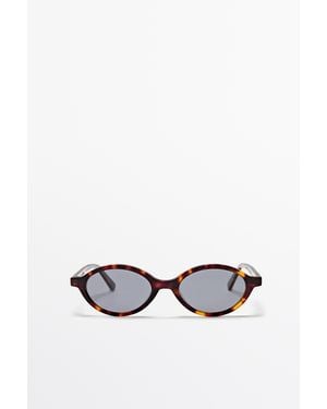 MASSIMO DUTTI Oval Sunglasses - White