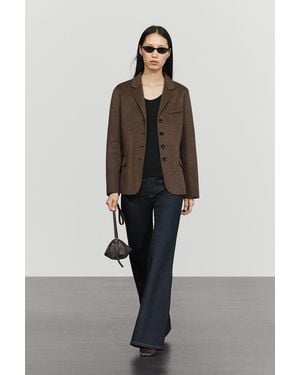 MASSIMO DUTTI Americana Mezcla Lana - Marrón