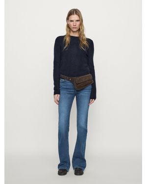 MASSIMO DUTTI High-Waist Skinny Flared Jeans - Blue