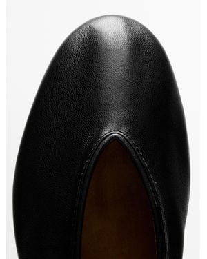 MASSIMO DUTTI Soft Leather Ballerinas - Brown