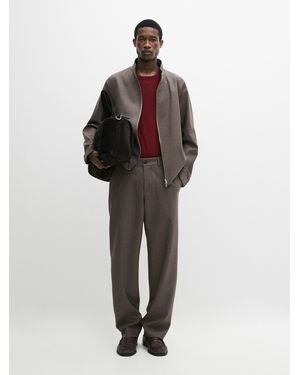 MASSIMO DUTTI Cold Wool Blend Jacket - Multicolour