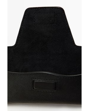 MASSIMO DUTTI Nappa Leather Sunglasses Case - Black