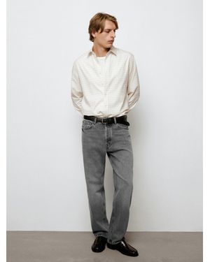 MASSIMO DUTTI Straight-Leg Jeans - Gray