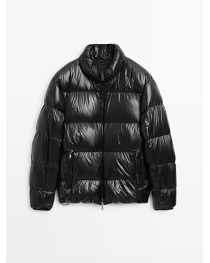 MASSIMO DUTTI Gewatteerd Jack Van Donsmix - Zwart