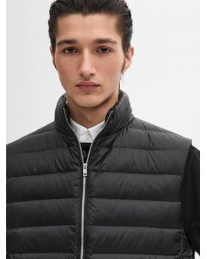 MASSIMO DUTTI Gilet Pieghevole Imbottito Leggero Piumino - Nero
