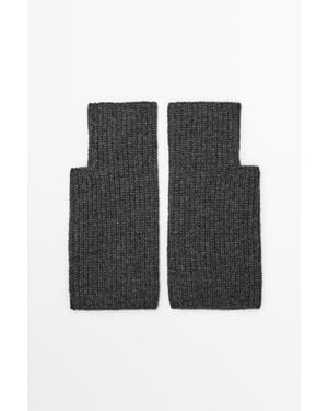 MASSIMO DUTTI Mitones Punto 100% Cashmere - Negro