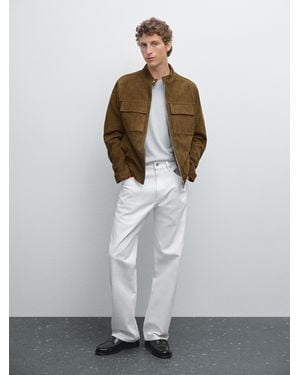 MASSIMO DUTTI Giacca Biker - Neutro