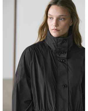 MASSIMO DUTTI Technical Fabric Parka - Black