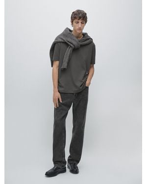 MASSIMO DUTTI Camiseta Medium Weight 100% Algodón - Multicolor