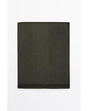 MASSIMO DUTTI 100% Cashmere Two-Tone Reversible Scarf - Green