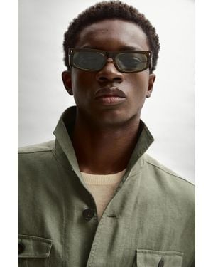 MASSIMO DUTTI Narrow Sunglasses - Brown