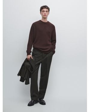 MASSIMO DUTTI Maglia Con Collo Rotondo - Multicolore
