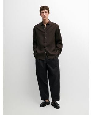 MASSIMO DUTTI Camicia Regular Fit - Nero