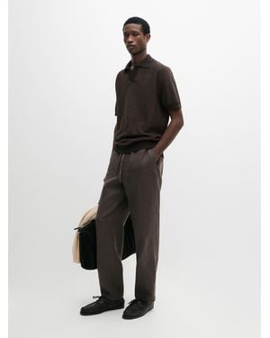 MASSIMO DUTTI Linen Jogger Fit Pants - Multicolor