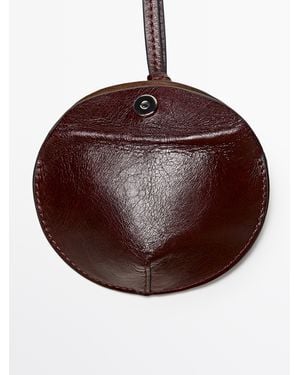 MASSIMO DUTTI Funda Plegable Airpods Piel Napa - Multicolor