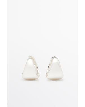 MASSIMO DUTTI Voluminous Earrings - White