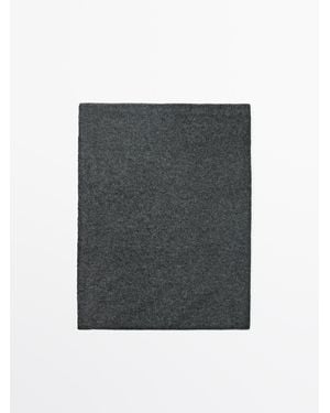 MASSIMO DUTTI 100% Kasjmier Sjaal - Grijs