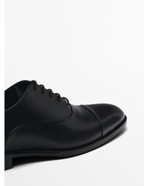 MASSIMO DUTTI Oxford Shoes - Black