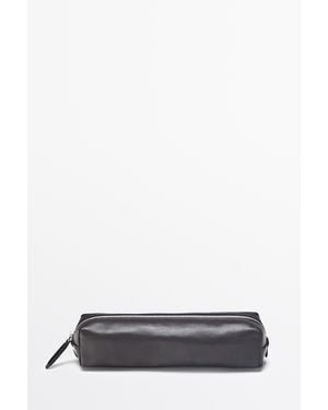 MASSIMO DUTTI Nappa Leather Case - White