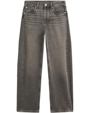 MASSIMO DUTTI Mid-Rise Balloon Fit Jeans - White