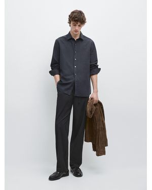 MASSIMO DUTTI Technical Total Look Trousers - Blue