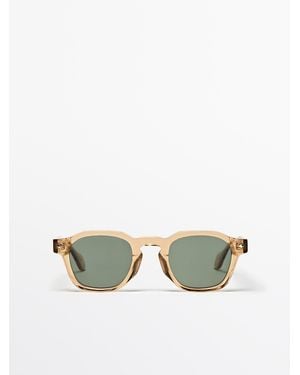 MASSIMO DUTTI Geometrische Zonnebril - Meerkleurig