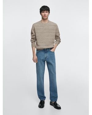 MASSIMO DUTTI Tapered Fit Jeans - Blue