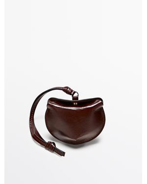 MASSIMO DUTTI Foldable Nappa Leather Airpods Case - Multicolour