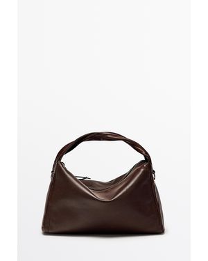 MASSIMO DUTTI Bolso Bandolera Piel Napa - Multicolor