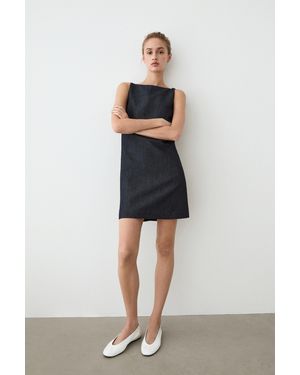 MASSIMO DUTTI Mini-Jeanskleid - Mehrfarbig