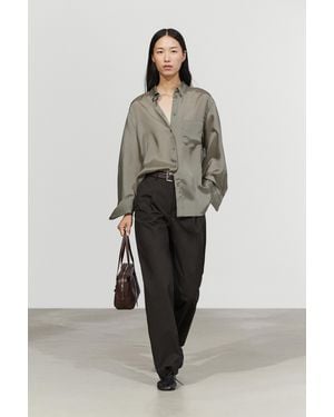 MASSIMO DUTTI Camicia Fluida Con Tasca - Multicolore