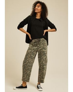 maurices Camo Barrel Leg Weekender Pants - Natural