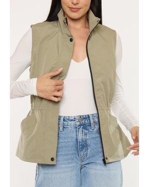 Kancan Utility Elastic Waist Vest - Green
