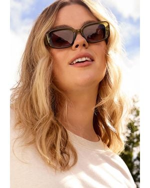 maurices Tortoiseshell Slim Rectangle Sunglasses - Brown