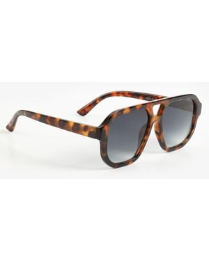 maurices Tortoise Plastic Aviator Sunglasses - Brown