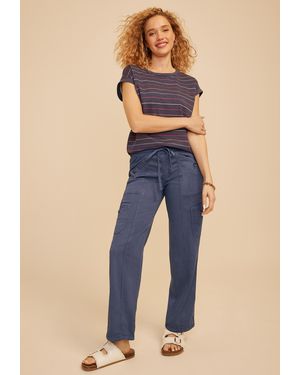 maurices Mid Rise Cargo Tencel Pants - Blue