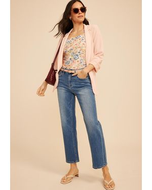 maurices Blazer Versa Crochet Cuff Blazer - Blue