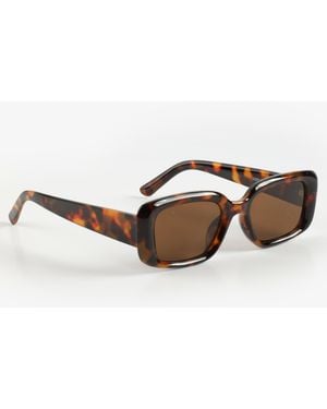 maurices Tortoiseshell Slim Rectangle Sunglasses - Brown