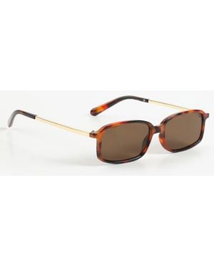 maurices Tortoise Narrow Rectangular Sunglasses - Brown