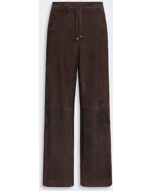 Max Mara Suede Sweatpants - Brown