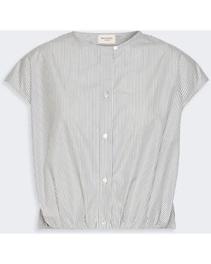 Max Mara Cotton Poplin Crop Top - White