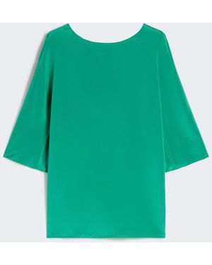 Max Mara Silk Crêpe De Chine Blouse - Green