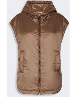 Max Mara Padded, Hooded Gilet - Brown