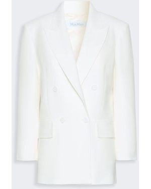 Max Mara Piqué Jersey Olimpia Jacket - White