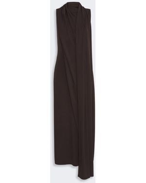 Max Mara Long Jersey Dress - Brown